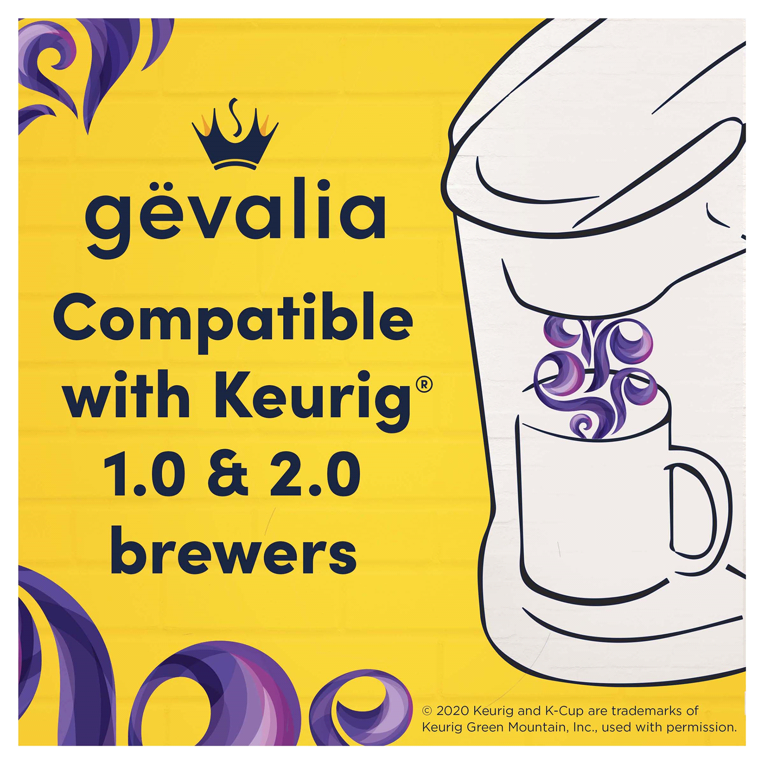 slide 3 of 5, Gevalia Majestic Roast Bold Dark Roast K-Cup Coffee Pods, 12 ct. Box, 12 ct