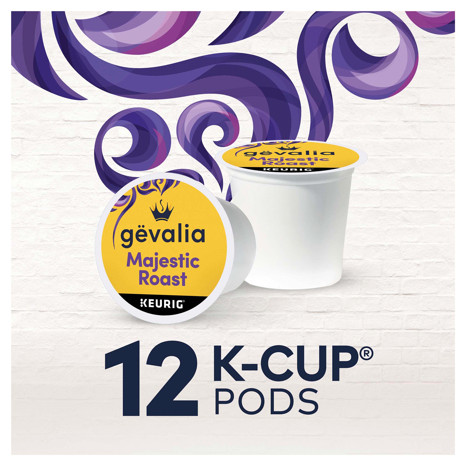 slide 4 of 5, Gevalia Majestic Roast Bold Dark Roast K-Cup Coffee Pods, 12 ct. Box, 12 ct