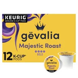 Gevalia Majestic Roast Bold Dark Roast K-Cup Coffee Pods, 12 ct. Box