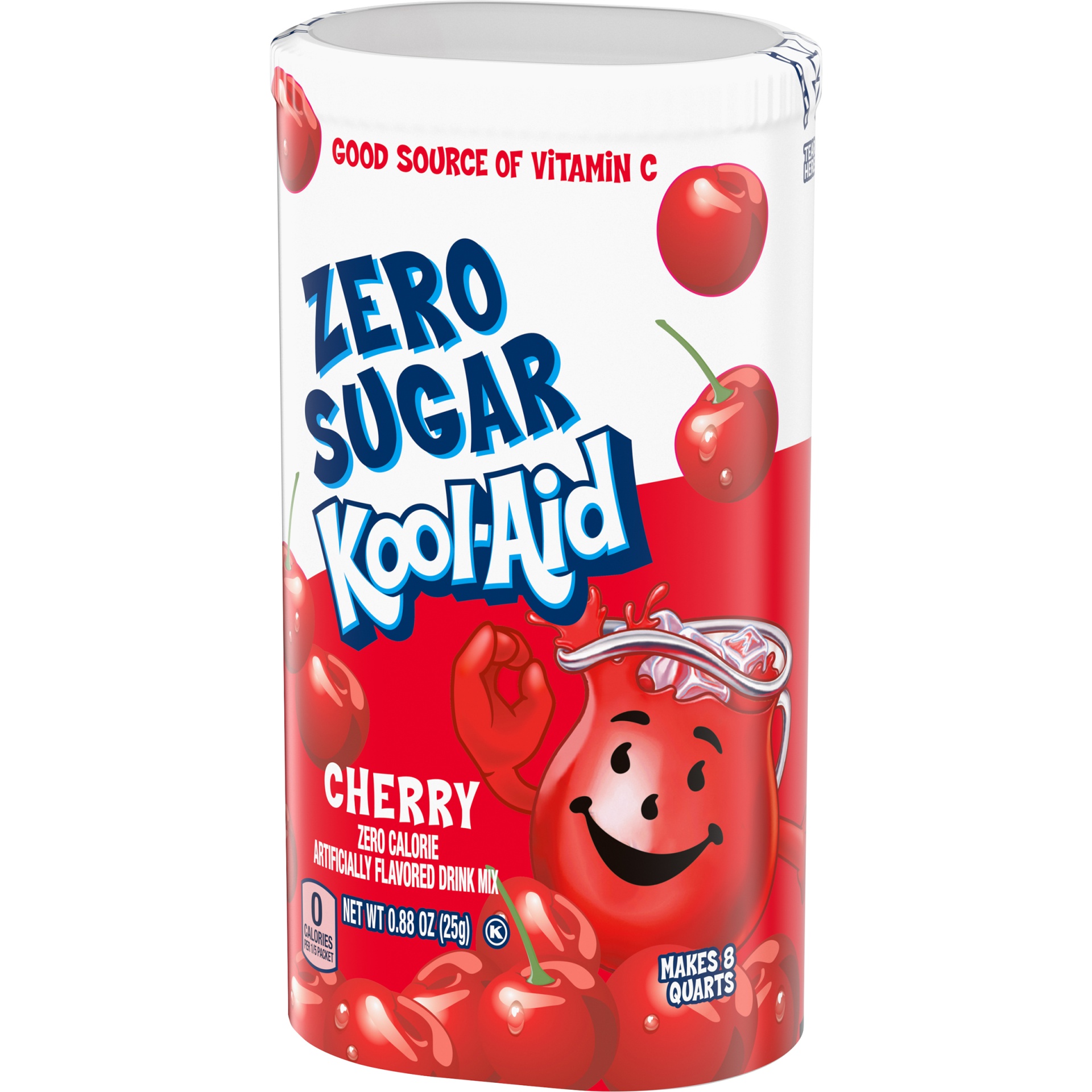 slide 3 of 6, Kool-Aid Cherry Zero Sugar Artificially Flavored Powdered Soft Drink Mix Pitcher Packets, 0.88 oz