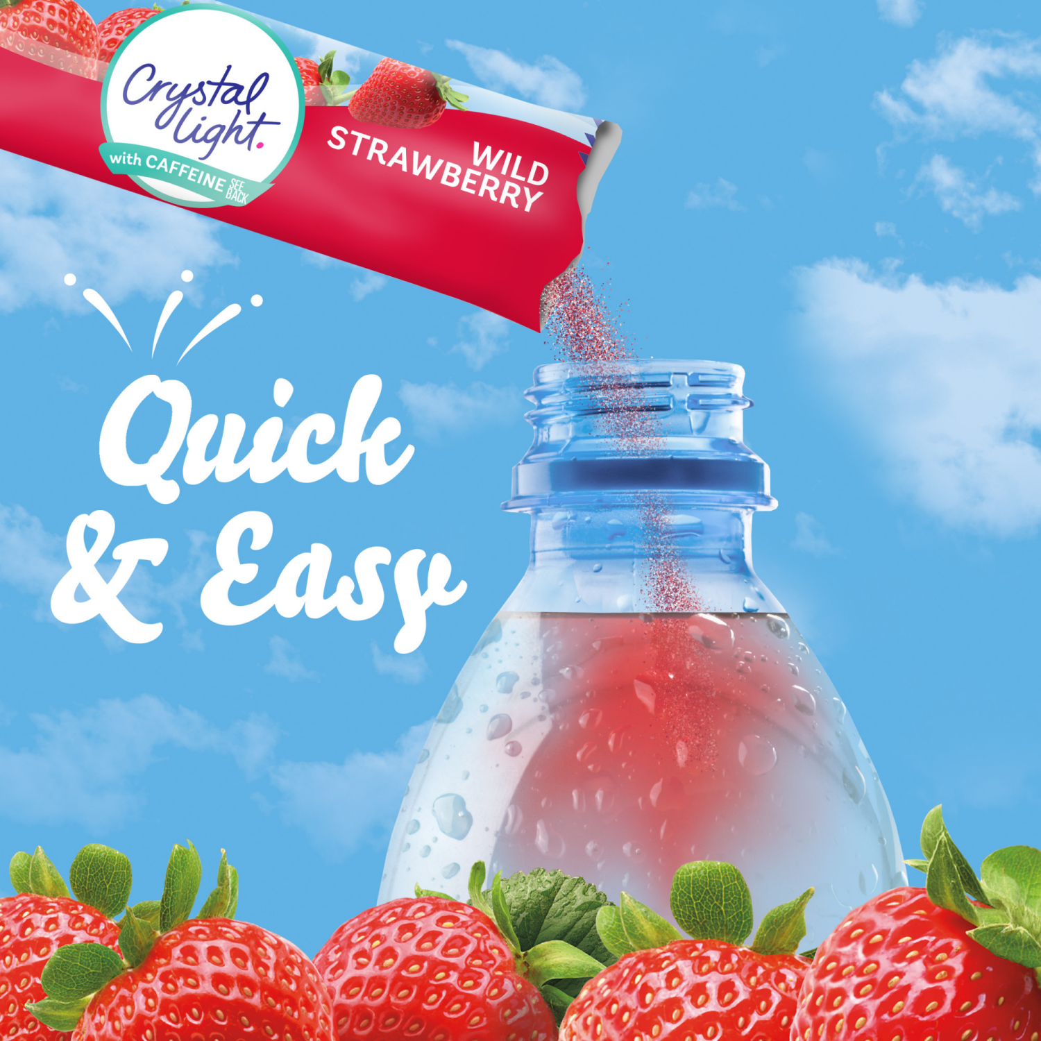 slide 7 of 8, Crystal Light Wild Strawberry Drink Mix 30 0.11 oz Packet 30 ea Box, 30 ct