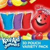 slide 2 of 2, Kool-Aid Jammers Tropical Punch, Grape & Cherry Artificially Flavored Drink Variety Pack Pouches, 30 ct; 6 fl oz