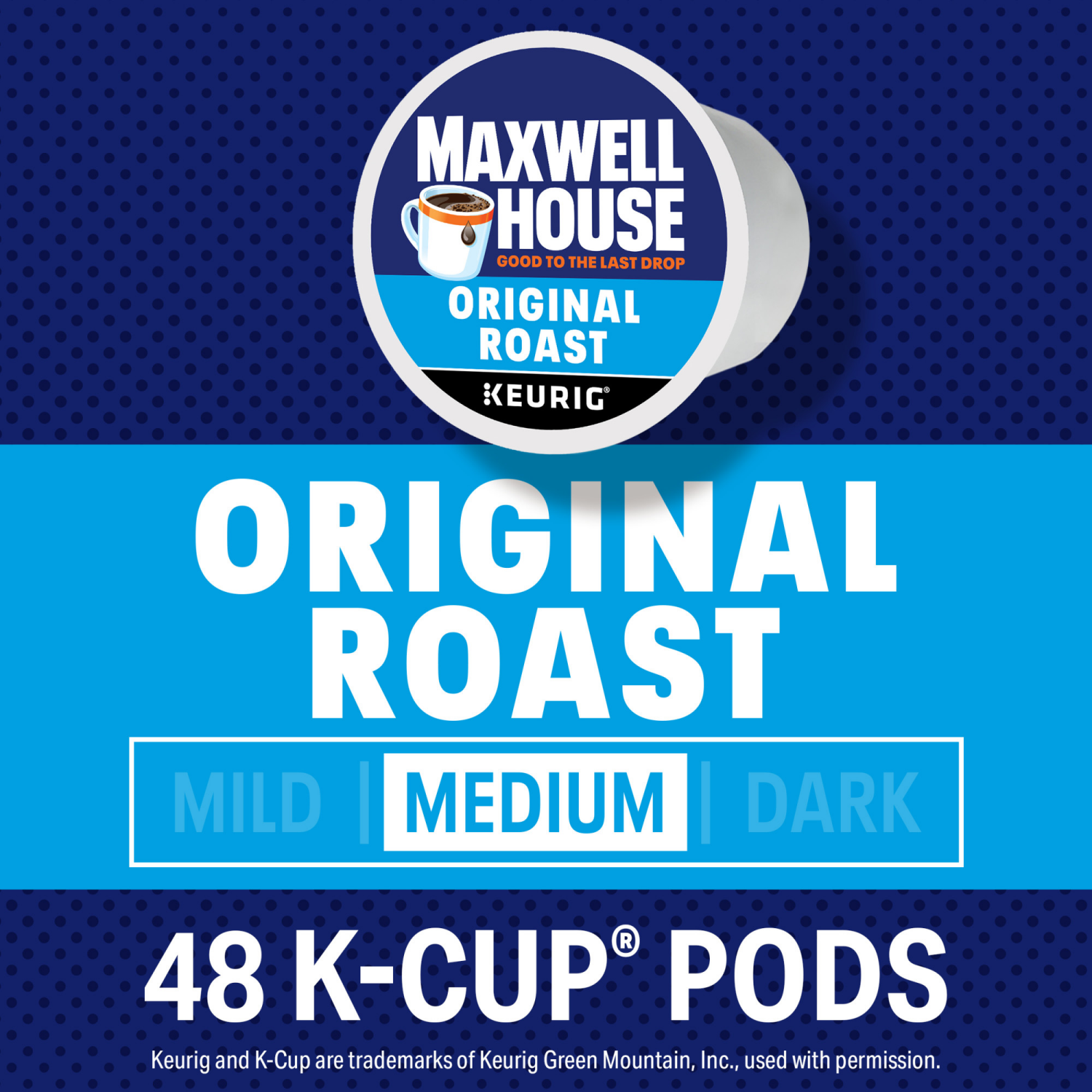 slide 5 of 7, Maxwell House Original Roast Medium Roast K-Cup Coffee Pods, 48 ct. Box, 48 ct