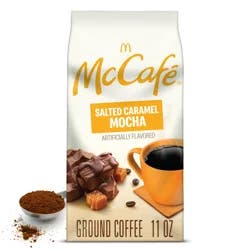 McCafé Mocha Magic Salted Caramel Mocha Ground Coffee, 11 oz Bag