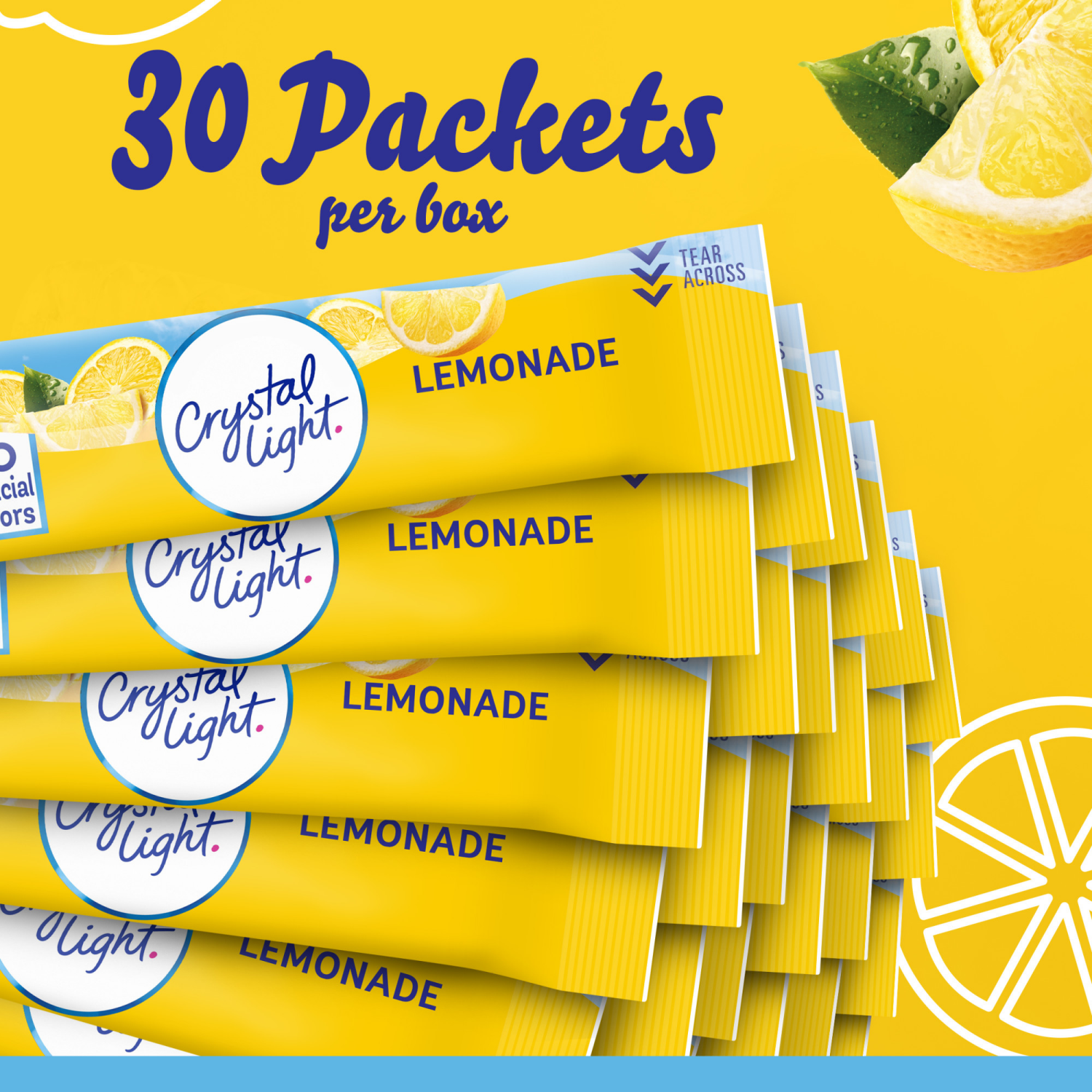 slide 8 of 8, Crystal Light Lemonade Drink Mix, 30 On the Go Packets, 4.2 oz