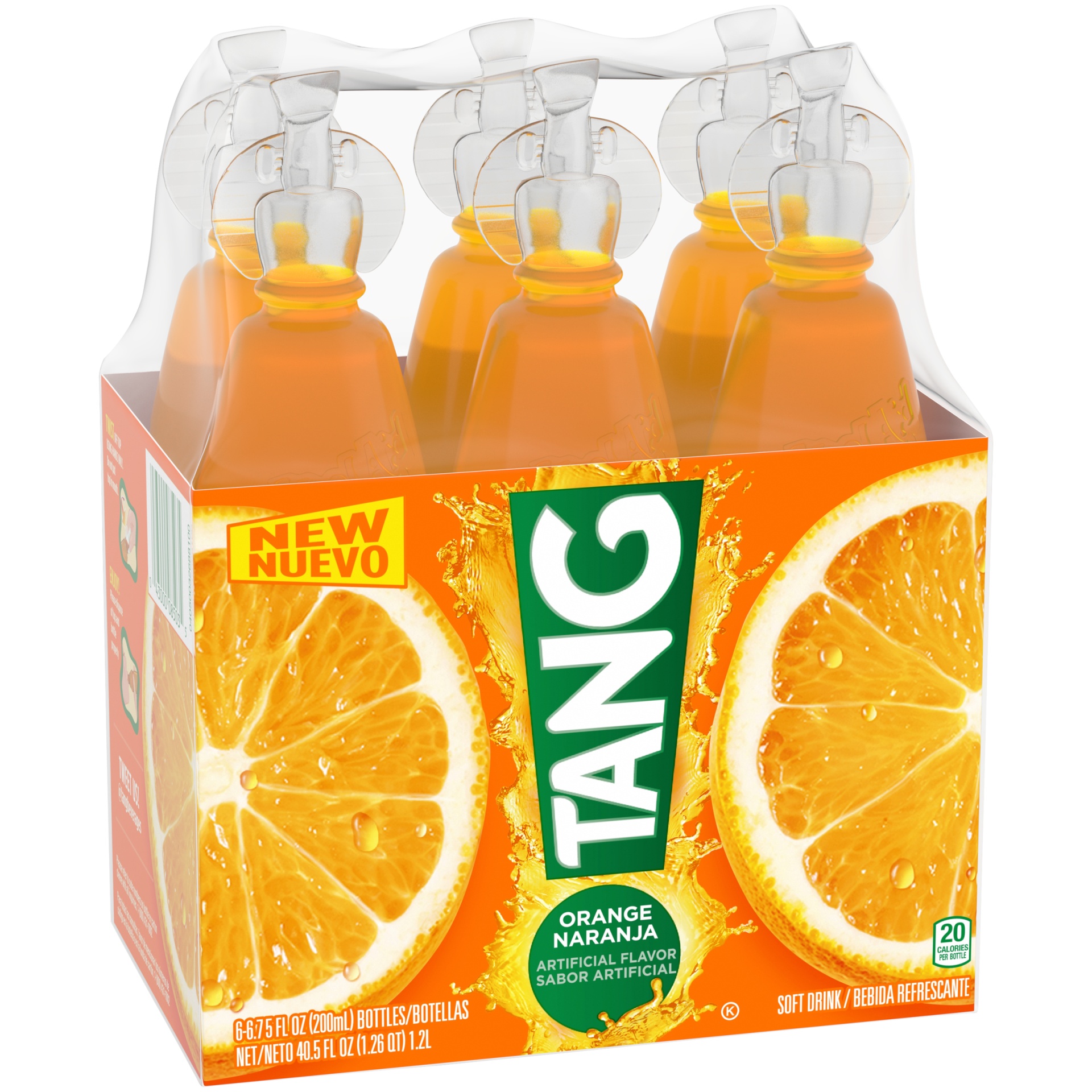 slide 2 of 6, Tang Orange Artificially Flavored Soft Drink Pack, 6 ct; 6.75 oz