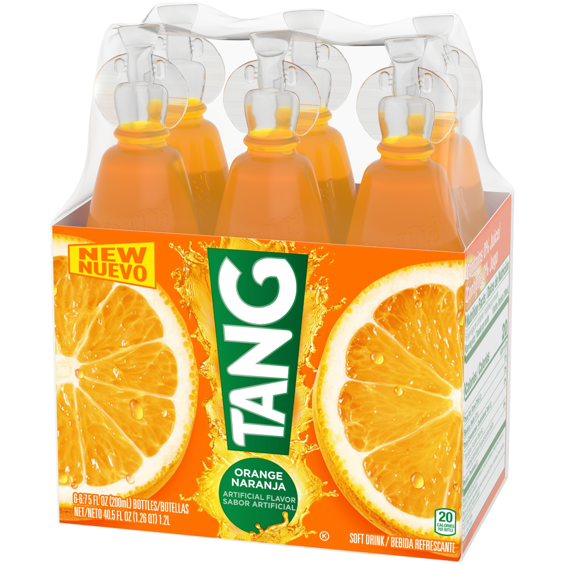 slide 3 of 6, Tang Orange Artificially Flavored Soft Drink Pack, 6 ct; 6.75 oz
