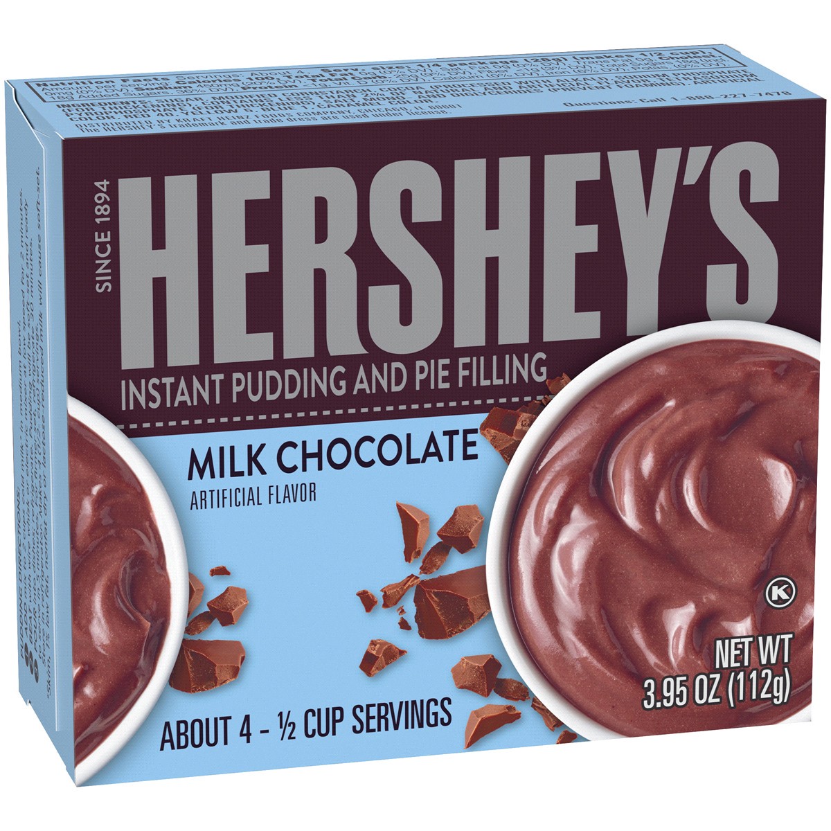 slide 3 of 17, Hershey's Instant Milk Chocolate Pudding and Pie Filling 3.95 oz, 3.95 oz