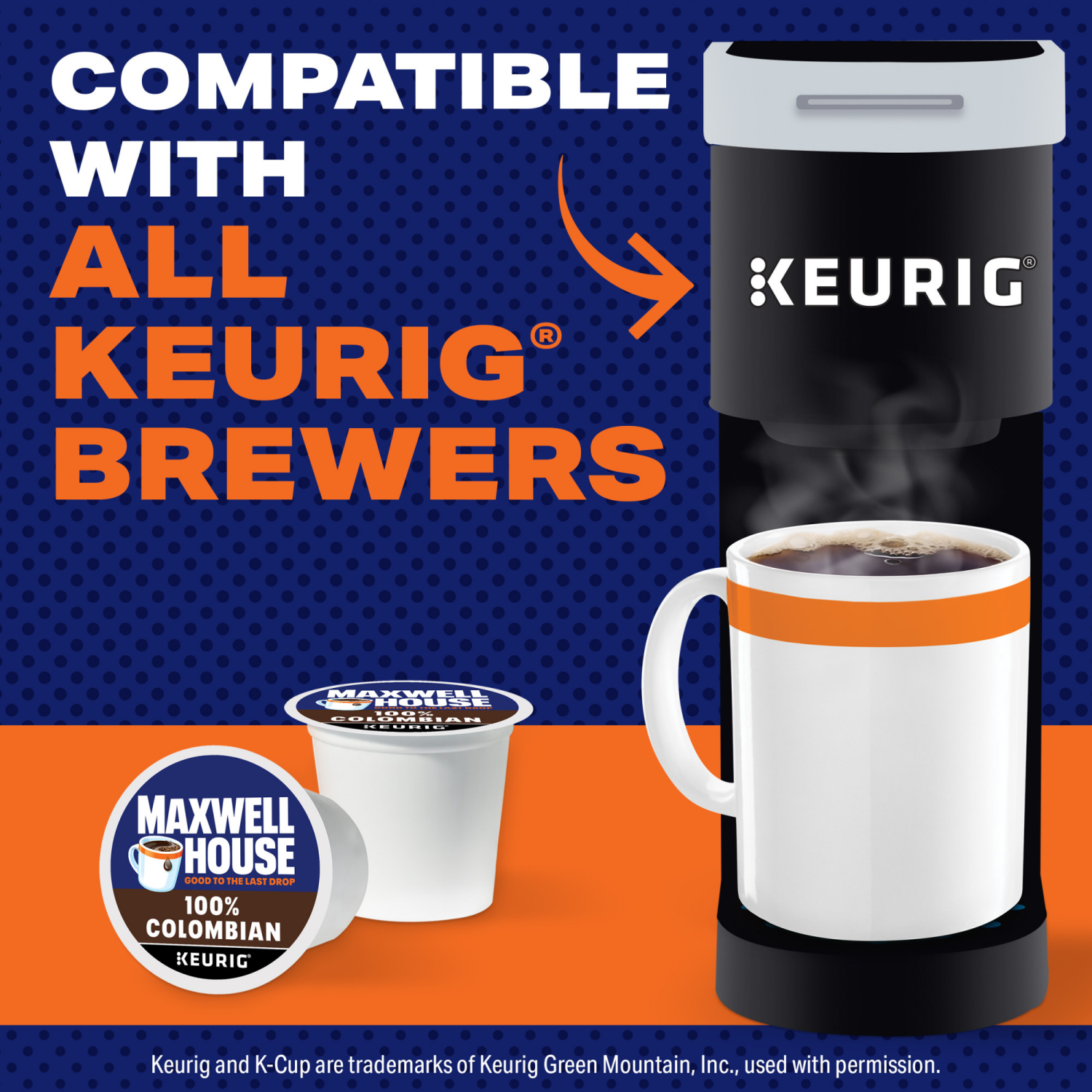 slide 5 of 5, Maxwell House 100% Colombian Medium Roast K-Cup Coffee Pods Value Pack, 48 ct Box, 48 ct