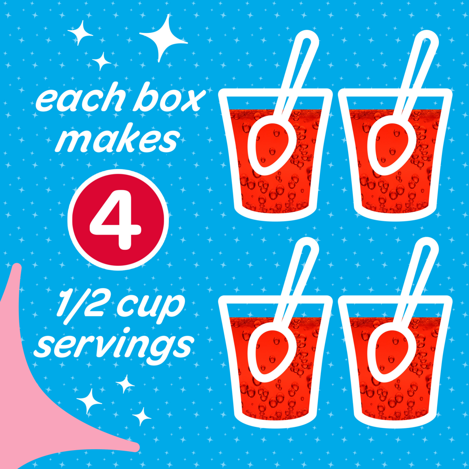 slide 8 of 8, Jell-O Sparkling Strawberry, 0.3 oz Box, 0.3 oz