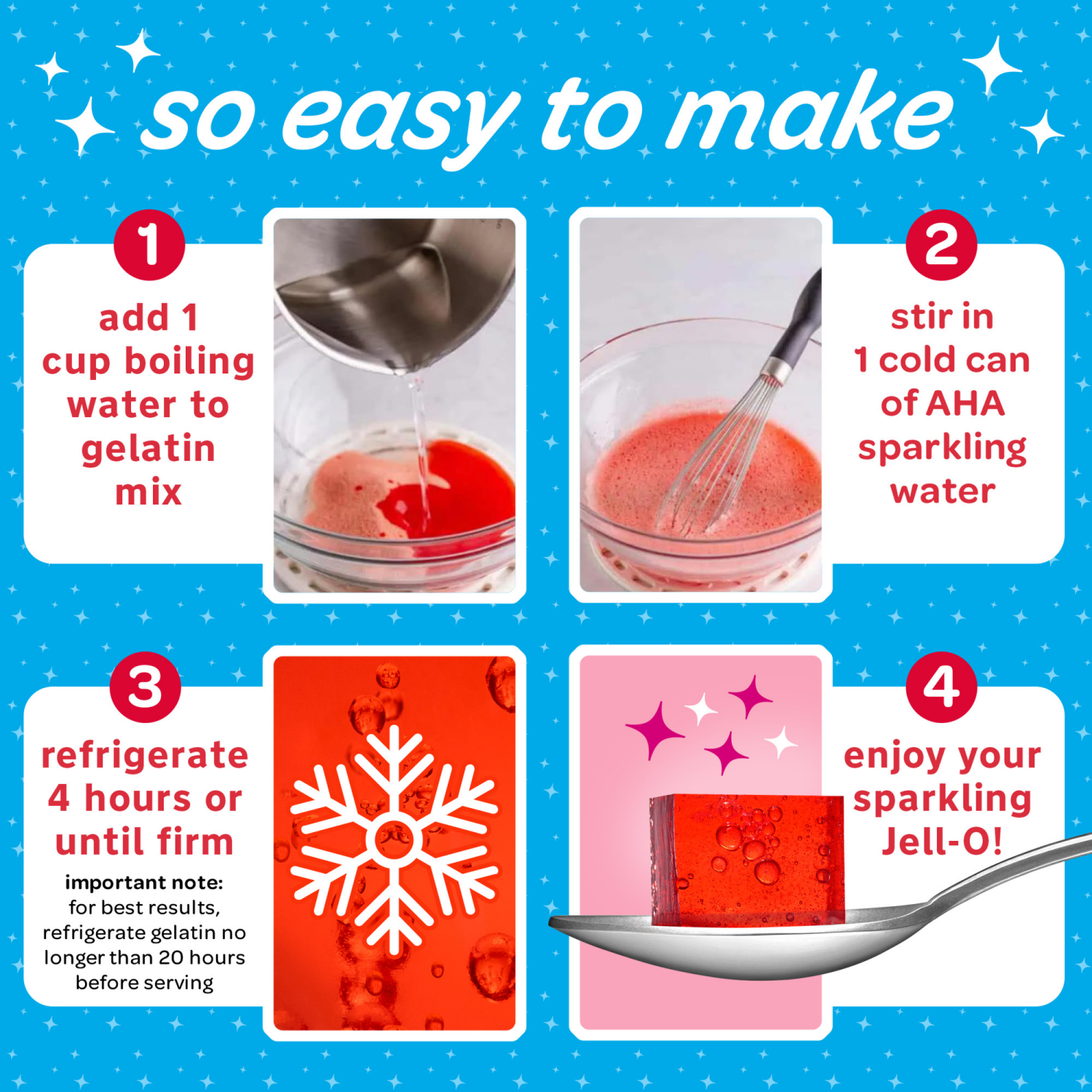 slide 3 of 8, Jell-O Sparkling Strawberry, 0.3 oz Box, 0.3 oz