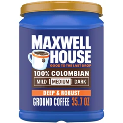 Maxwell House 100% Colombian Ground Coffee, 35.7 oz Canister