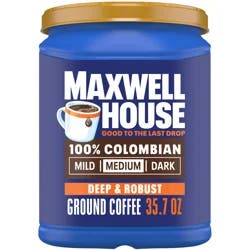 Maxwell House 100% Colombian Ground Coffee, 35.7 oz Canister