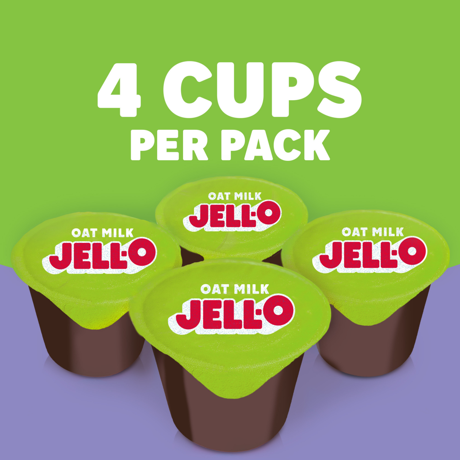 slide 2 of 5, Jell-O Oat Milk Pudding Cups, Chocolate, 14 oz, 4 ct Cups, 14 oz