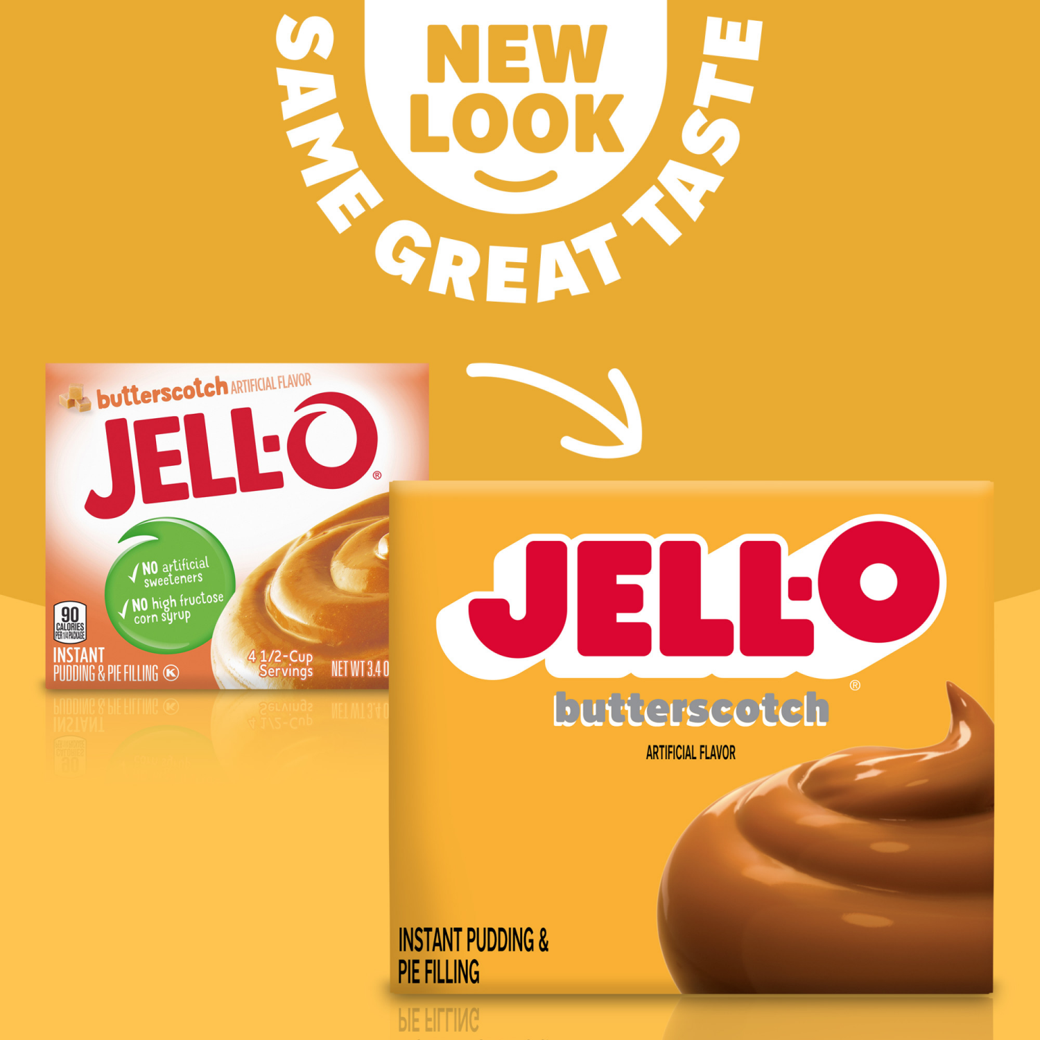 slide 4 of 5, Jell-O Butterscotch Artificially Flavored Instant Pudding & Pie Filling Mix, 3.4 oz Box, 3.4 oz