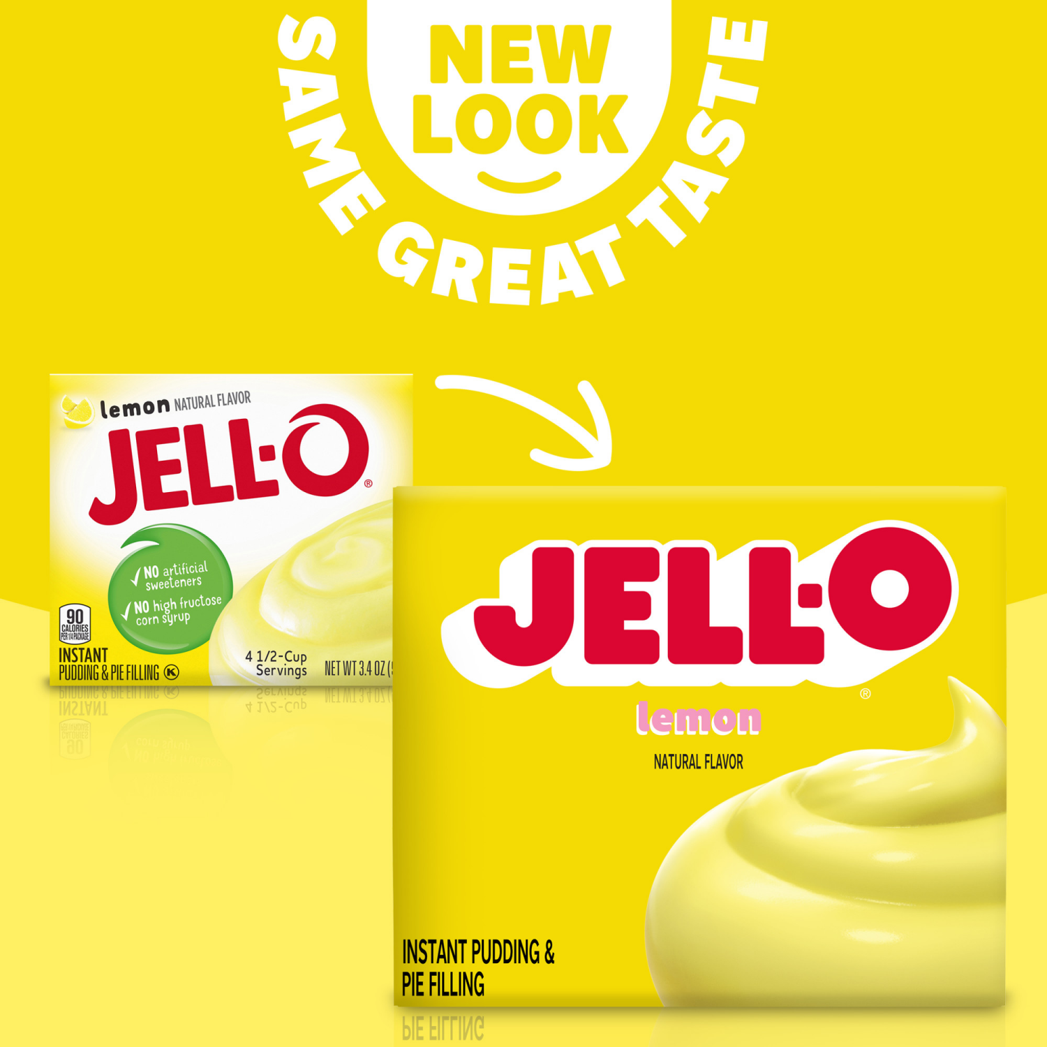 slide 4 of 5, Jell-O Lemon Naturally Flavored Instant Pudding & Pie Filling Mix, 3.4 oz Box, 3.4 oz