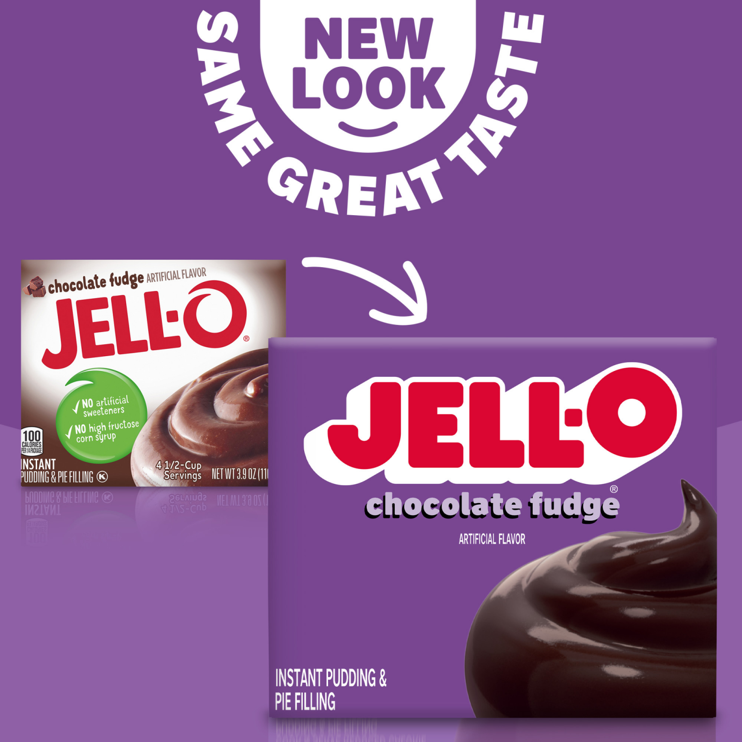 slide 4 of 5, Jell-O Chocolate Fudge Artificially Flavored Instant Pudding & Pie Filling Mix, 3.9 oz Box, 3.9 oz