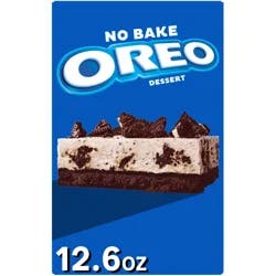 Oreo Jell-O No Bake Oreo Dessert Kit with Filling Mix, Crust Mix & Cookie Pieces, 12.6 oz Box