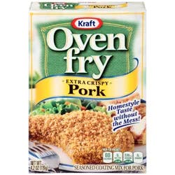 Oven Fry Extra Crispy Seasoned Coating Mix for Pork, 4.2 oz Box