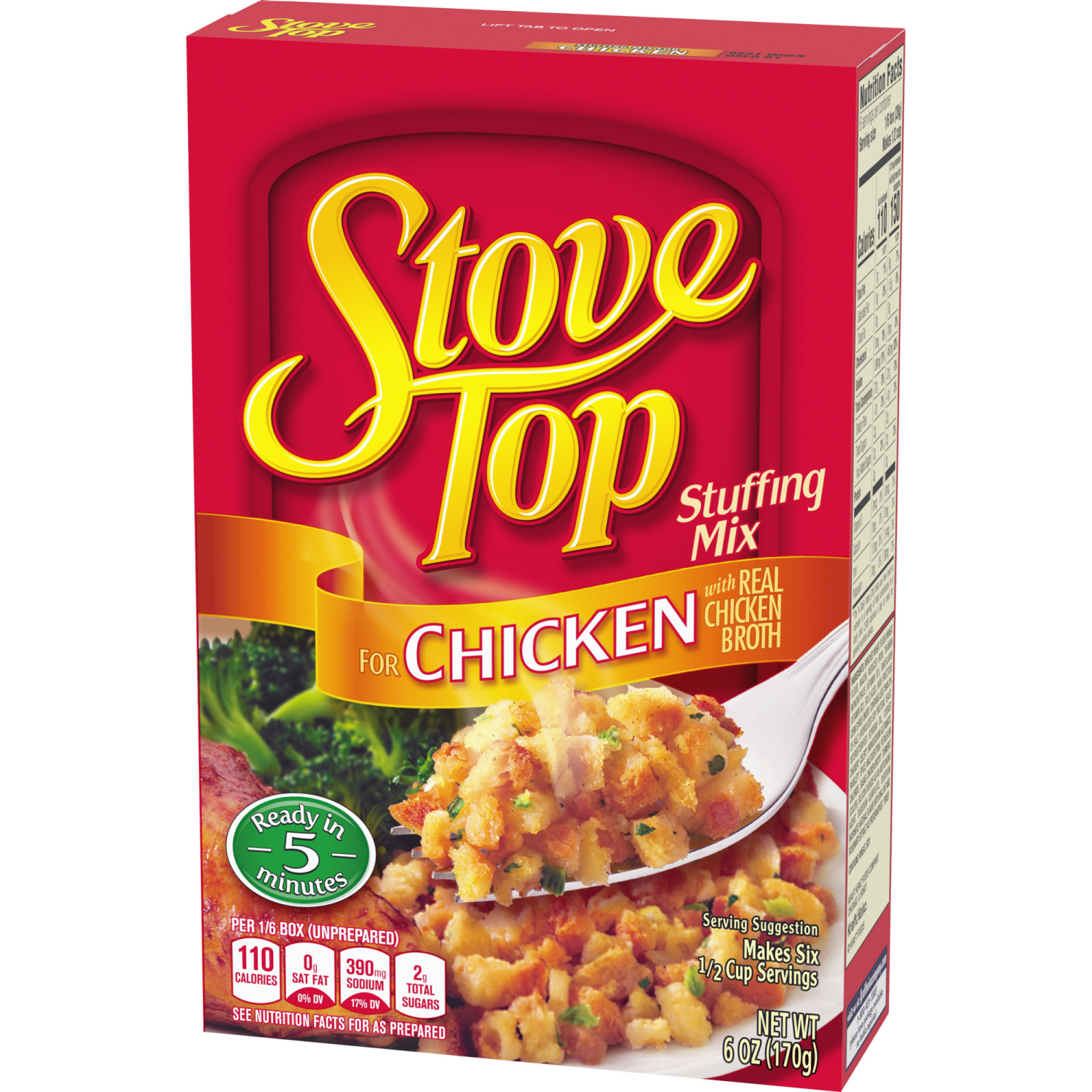 slide 8 of 8, Stove Top Stuffing Mix for Chicken, 6 oz Box, 6 oz