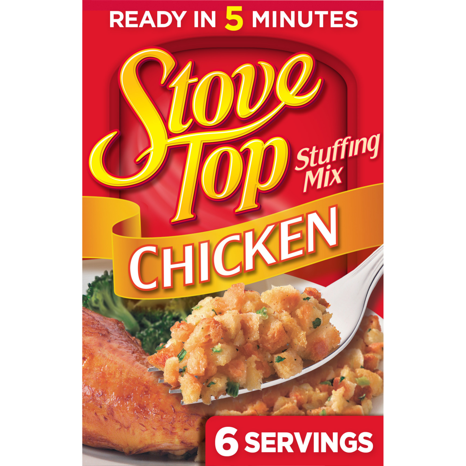 slide 1 of 8, Stove Top Stuffing Mix for Chicken, 6 oz Box, 6 oz
