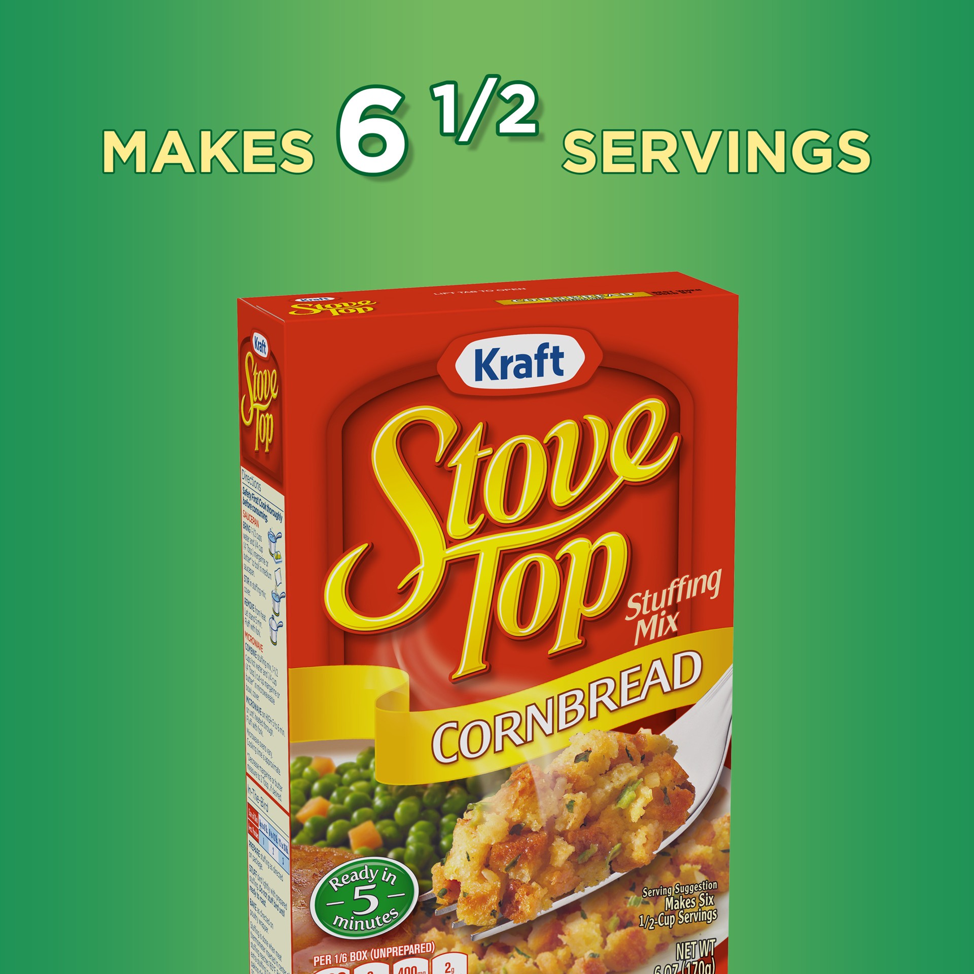 slide 3 of 3, Stove Top Cornbread Stuffing Mix 6 oz, 6 oz