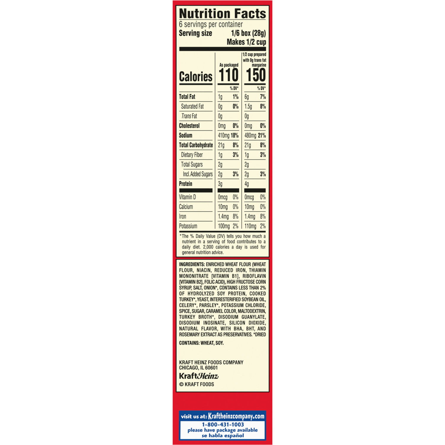 slide 2 of 8, Stove Top Stuffing Mix for Turkey, 6 oz Box, 6 oz