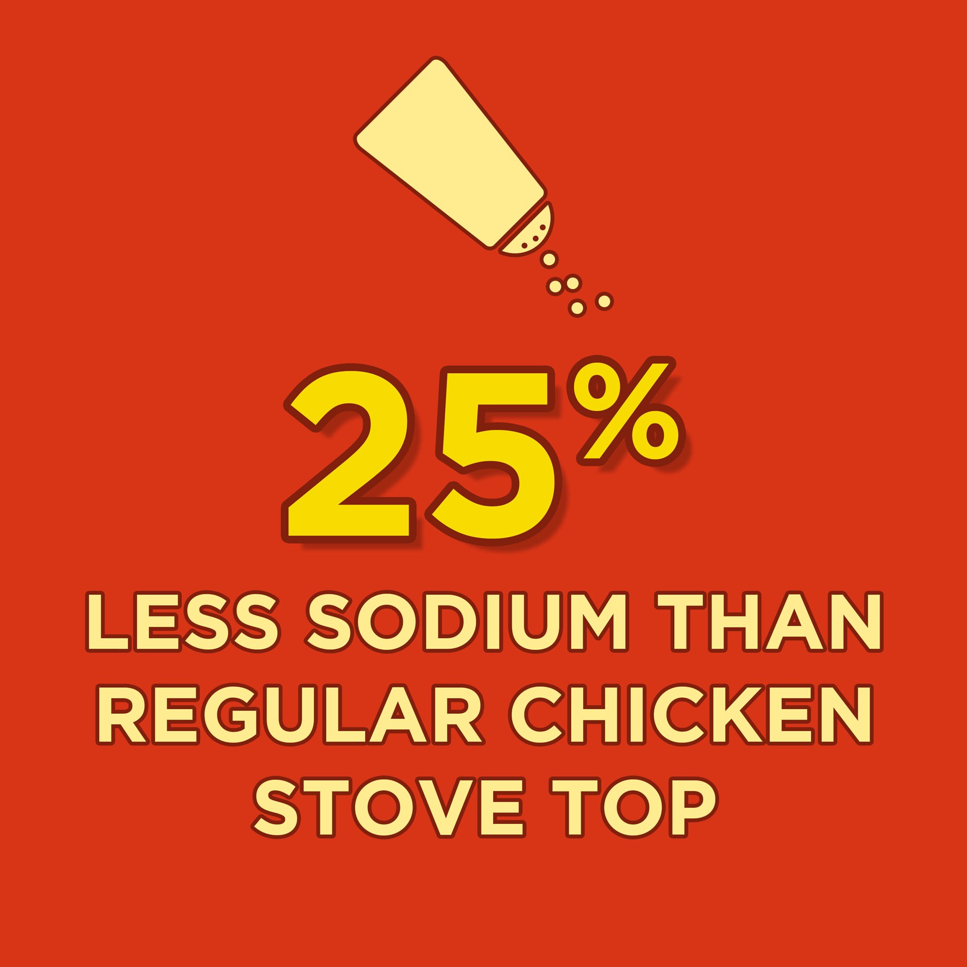 slide 3 of 5, Stove Top Low Sodium Stuffing Mix for Chicken with 25% Less Sodium- 6 oz, 6 oz