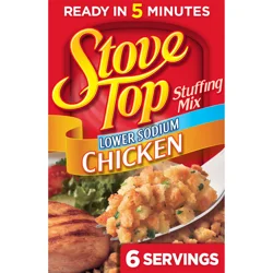 Stove Top Low Sodium Stuffing Mix for Chicken with 25% Less Sodium- 6 oz
