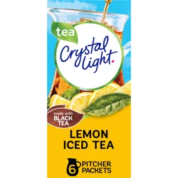 Crystal Light Pitcher Packets Lemon Iced Tea Drink Mix 6 Packets