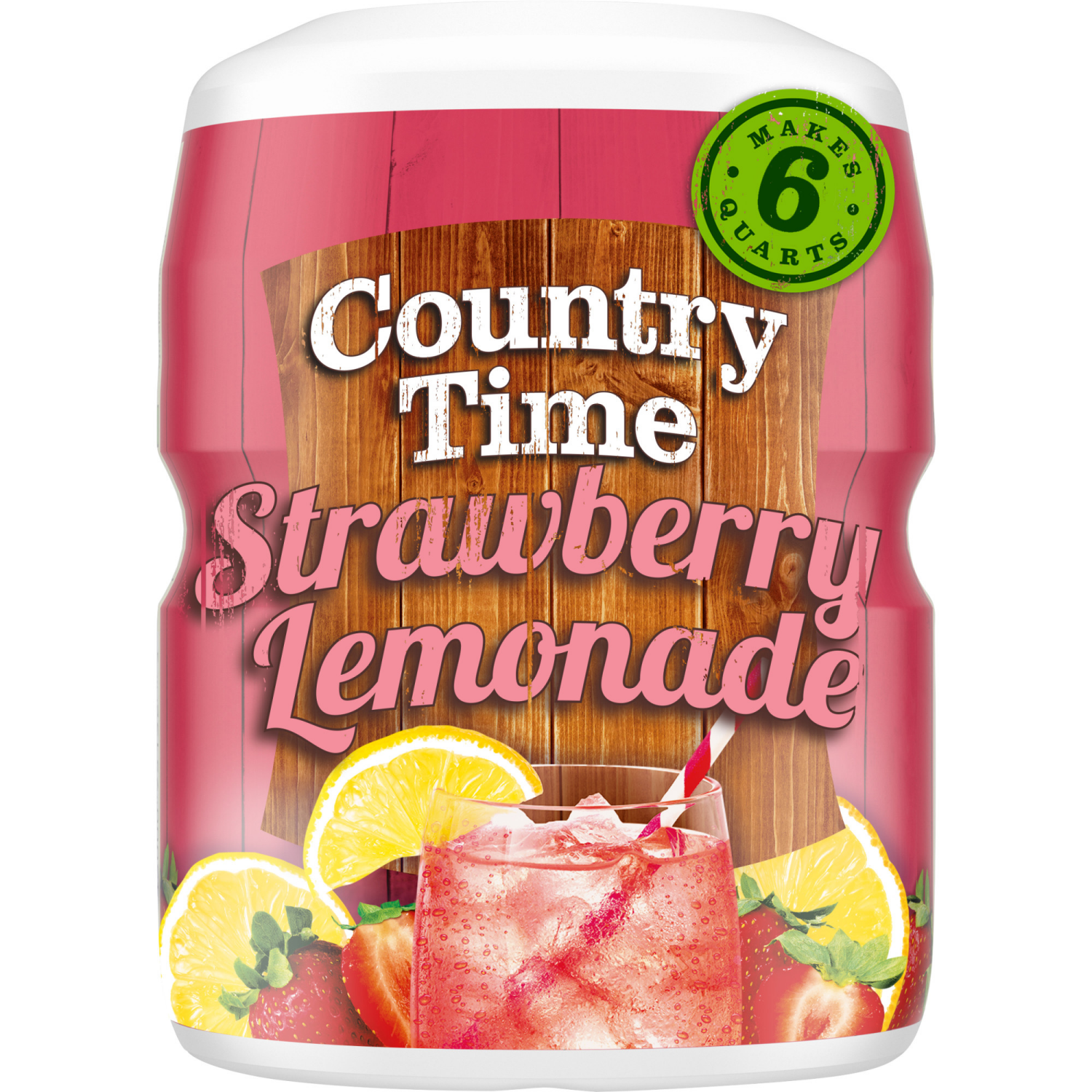 slide 1 of 8, Country Time Strawberry Lemonade Flavored Drink Mix 18 oz, 18 oz