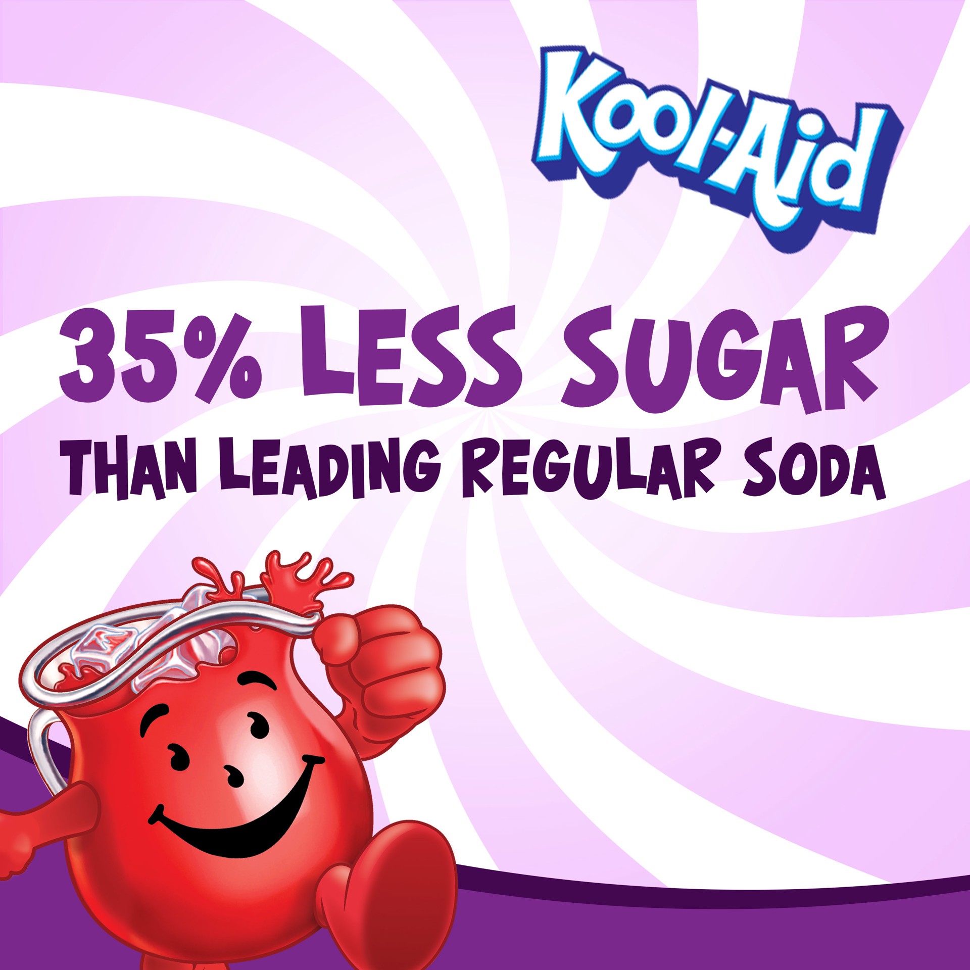 slide 3 of 5, Kool-Aid Sugar-Sweetened Grape Artificially Flavored Powdered Soft Drink Mix ister, 19 oz