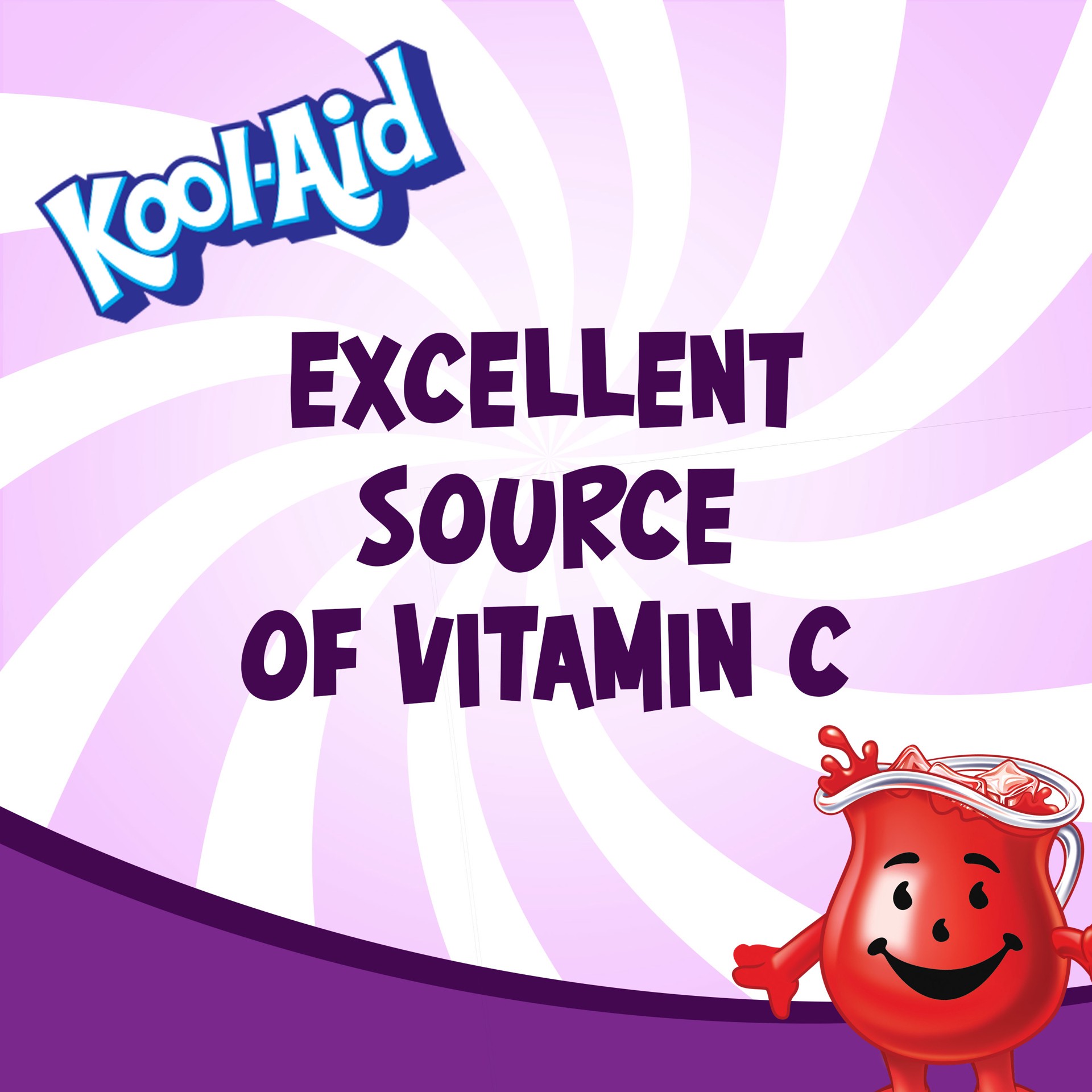 slide 5 of 5, Kool-Aid Sugar-Sweetened Grape Artificially Flavored Powdered Soft Drink Mix ister, 19 oz