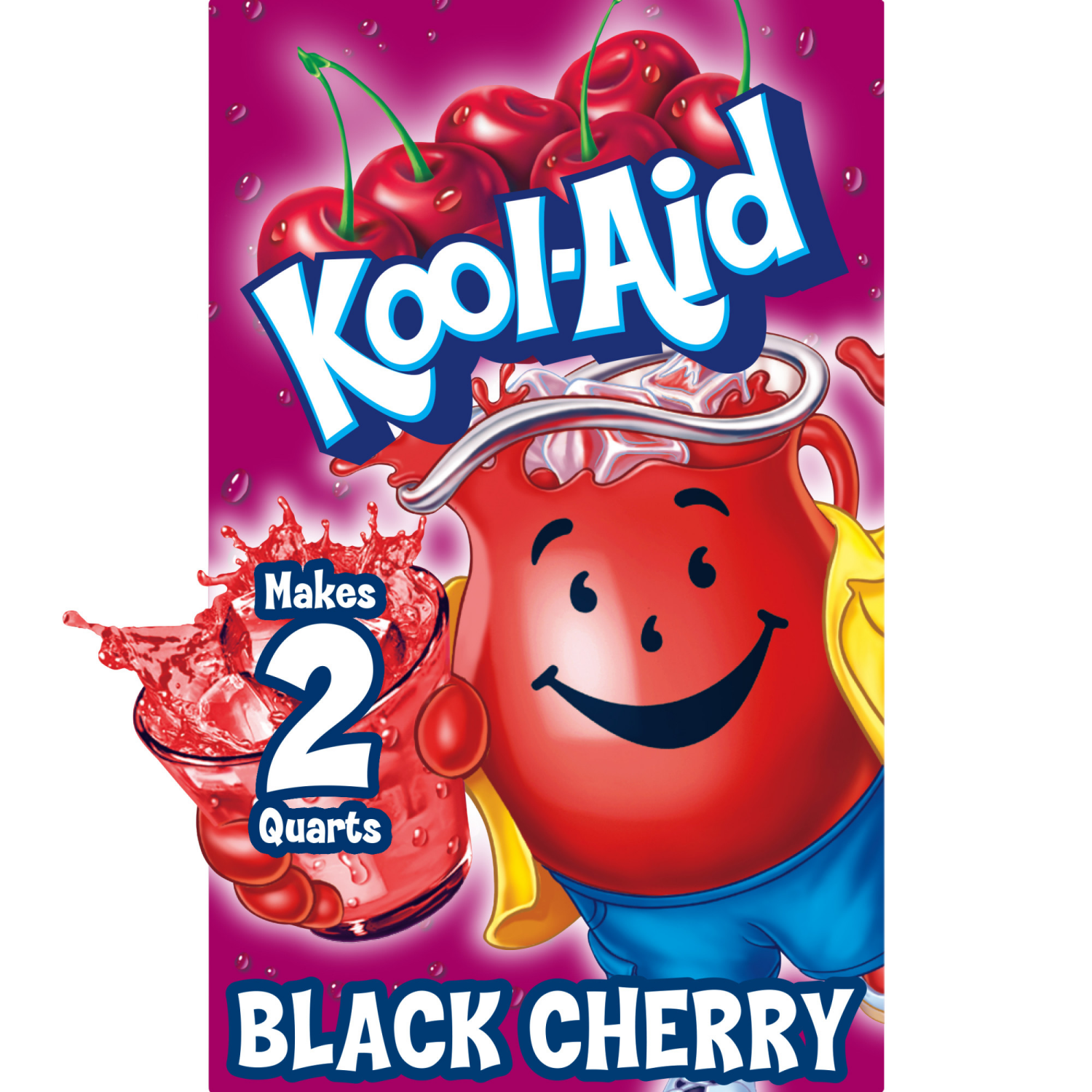 slide 1 of 5, Kool-Aid Unsweetened Black Cherry Powdered Soft Drink Mix, 0.13 oz Packet, 0.13 oz