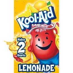 Kool-Aid Unsweetened Lemonade Powdered Drink Mix, Caffeine Free, 0.23 oz Packet