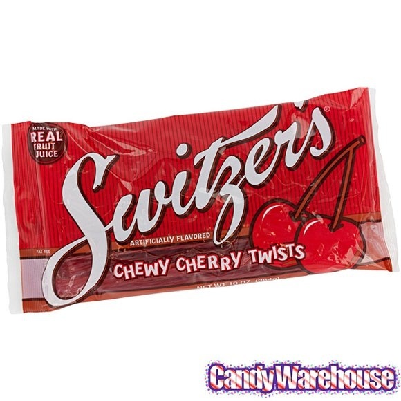 slide 1 of 1, Switzer Red Cherry Licorice Twists, 8 oz