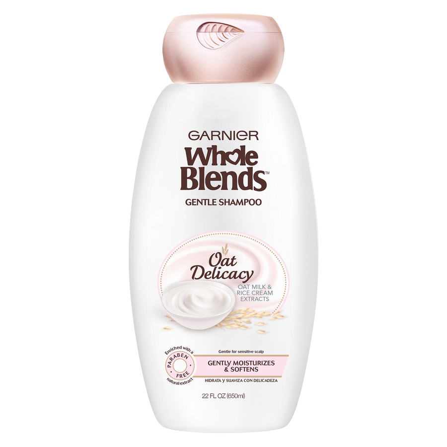 slide 1 of 3, Garnier Whole Blends Oat Delicacy Gentle Shampoo, 22 fl oz