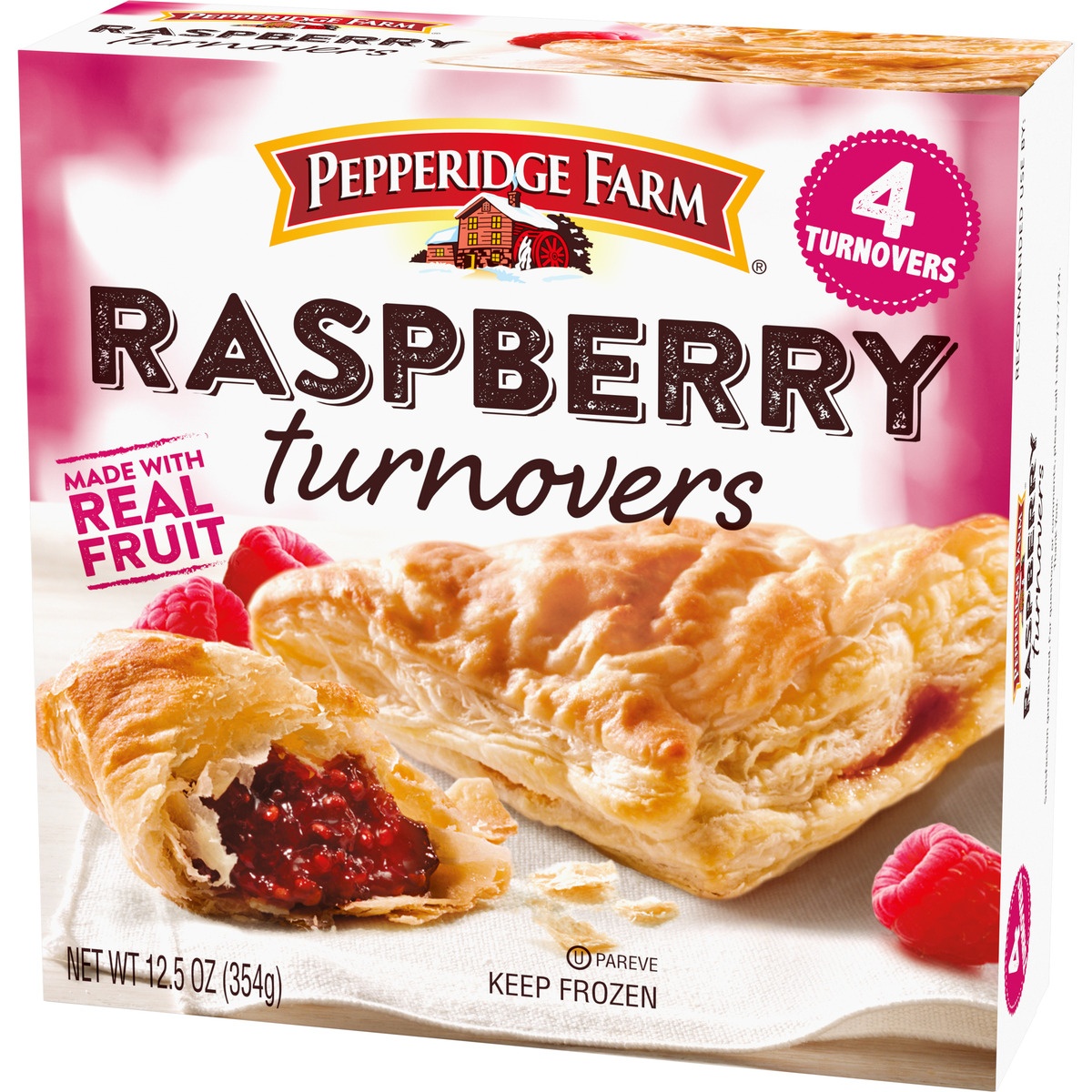 slide 4 of 9, Pepperidge Farm Turnovers Raspberry 4 Count - 12.5 Oz, 4 ct