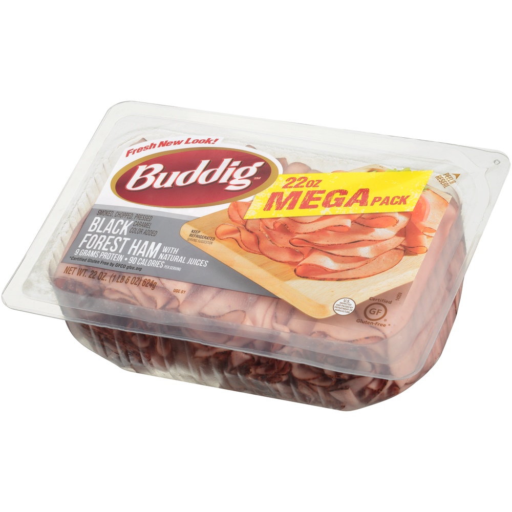 slide 7 of 8, Buddig Black Forest Ham Mega Tray - 22 Oz, 22 oz