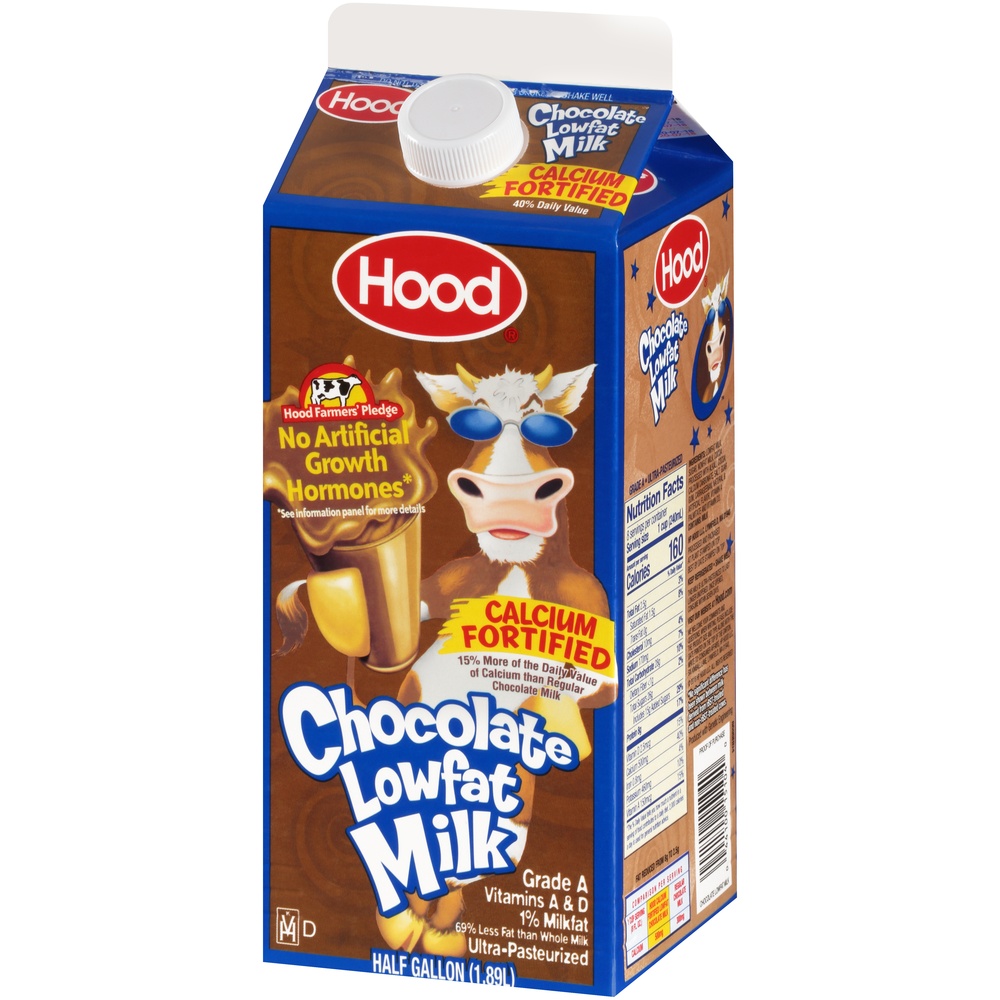 slide 3 of 8, Hood Chocolate Milk, 0.5 gal