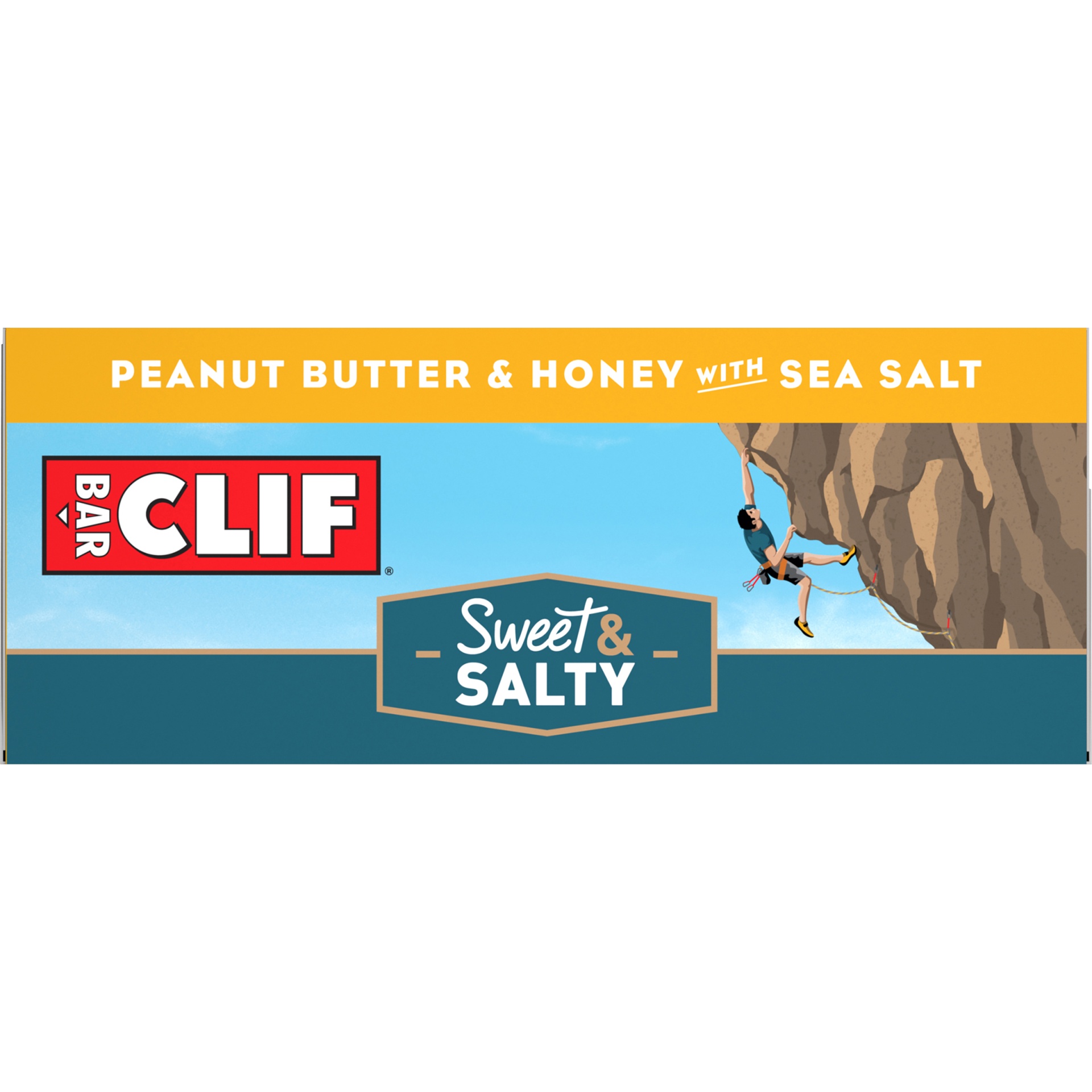 slide 5 of 9, CLIF Bar Sweet & Salty Peanut Butter & Honey With Sea Salt Energy Bar, 6 ct; 14.4 oz