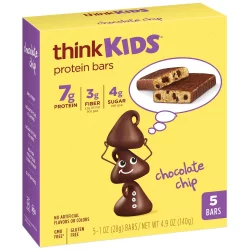 thinkThin think! Kids Chocolate Chip Bars - 5ct