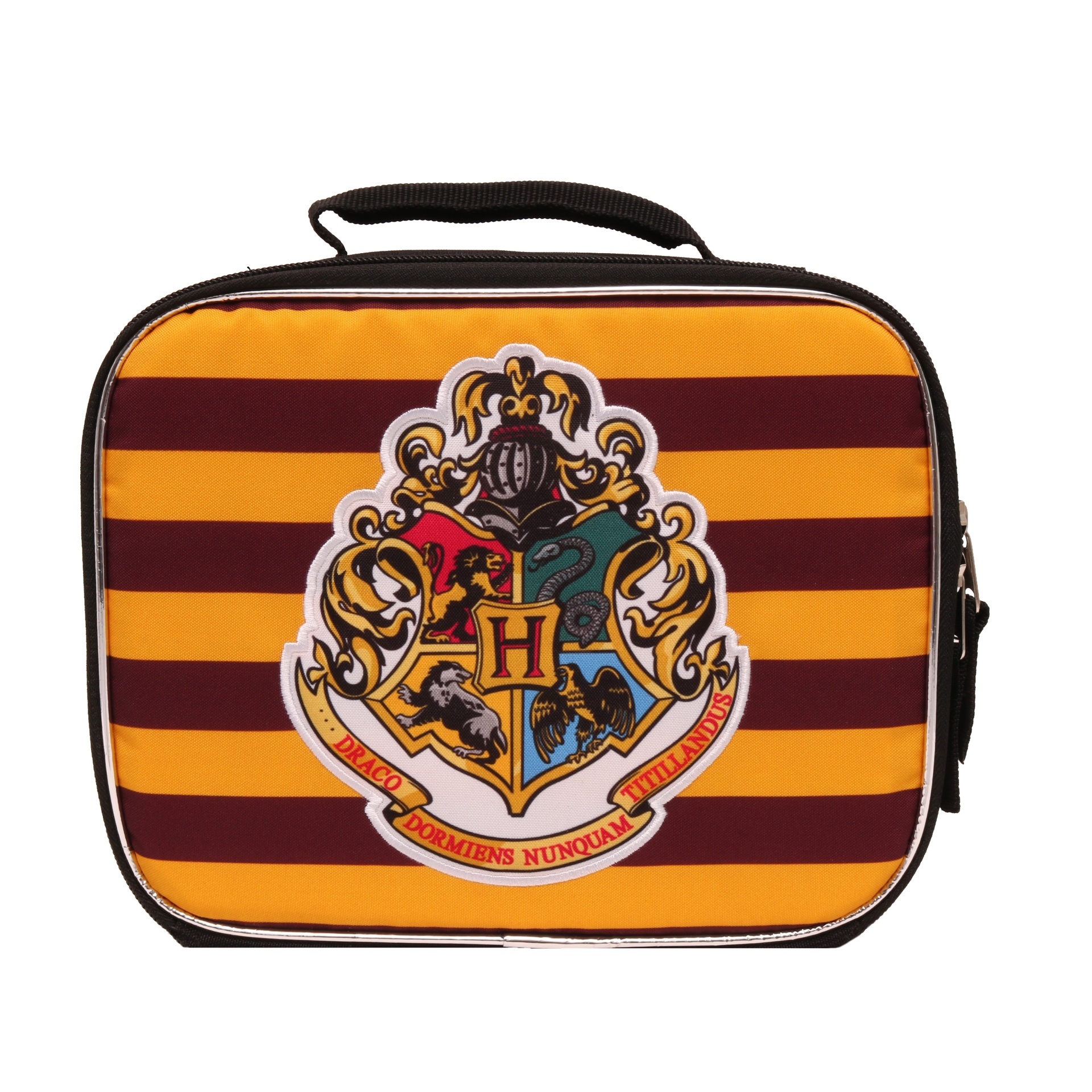 slide 1 of 5, Harry Potter Hogwarts Lunch Tote - Black, 1 ct