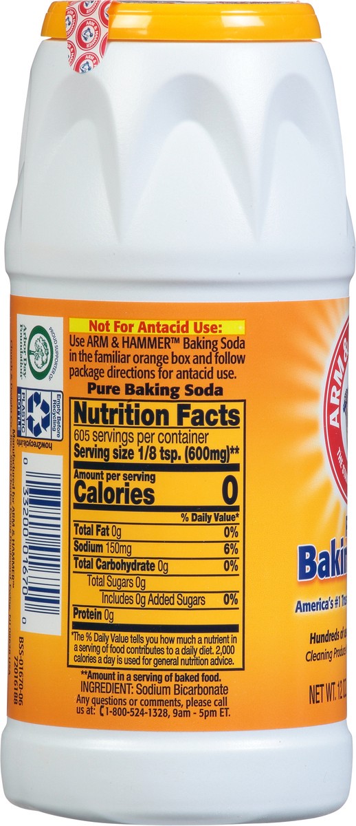 slide 4 of 9, Arm & Hammer Pure Baking Soda Shaker, 12 oz, 12 oz