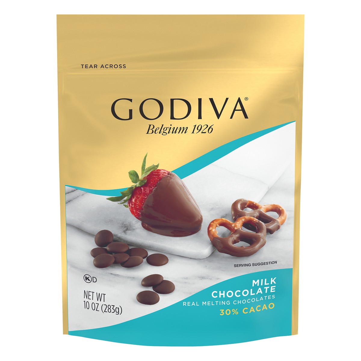 slide 11 of 14, GODIVA Milk Chocolate Premium Baking Chocolate Wafers, 10 oz Bag, 10 oz