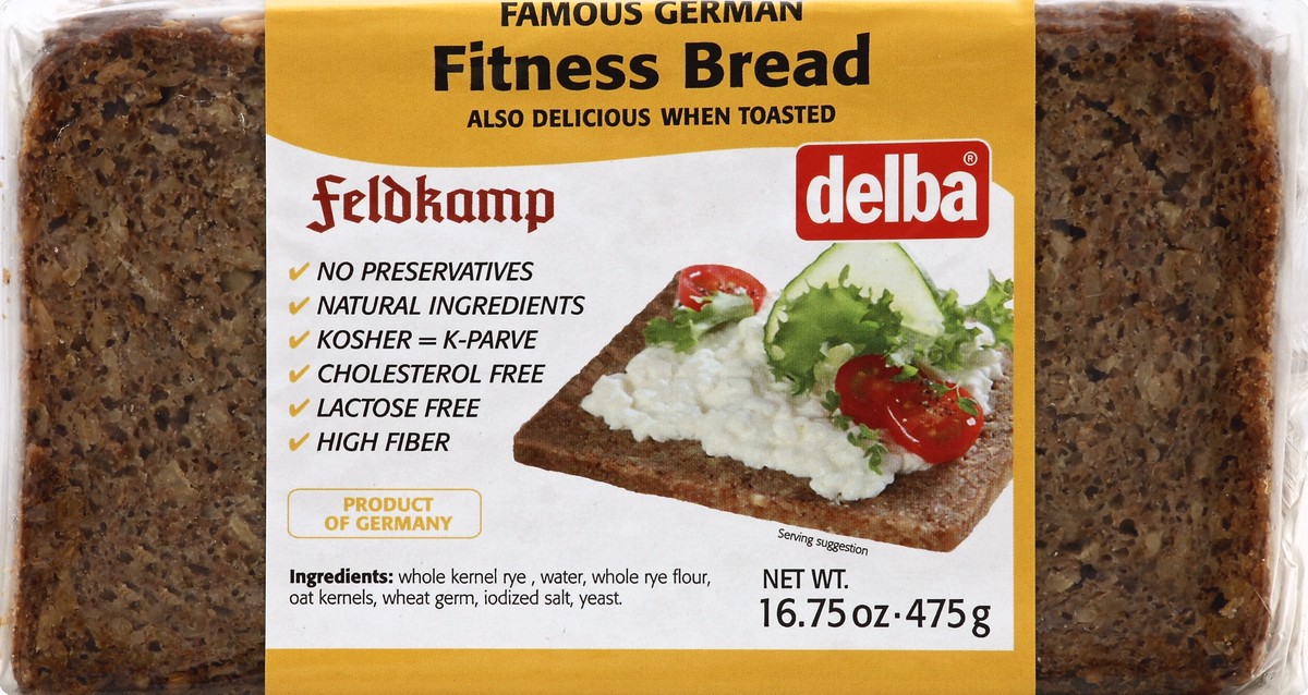 slide 2 of 5, Feldkamp Fitness Bread, 16.75 oz