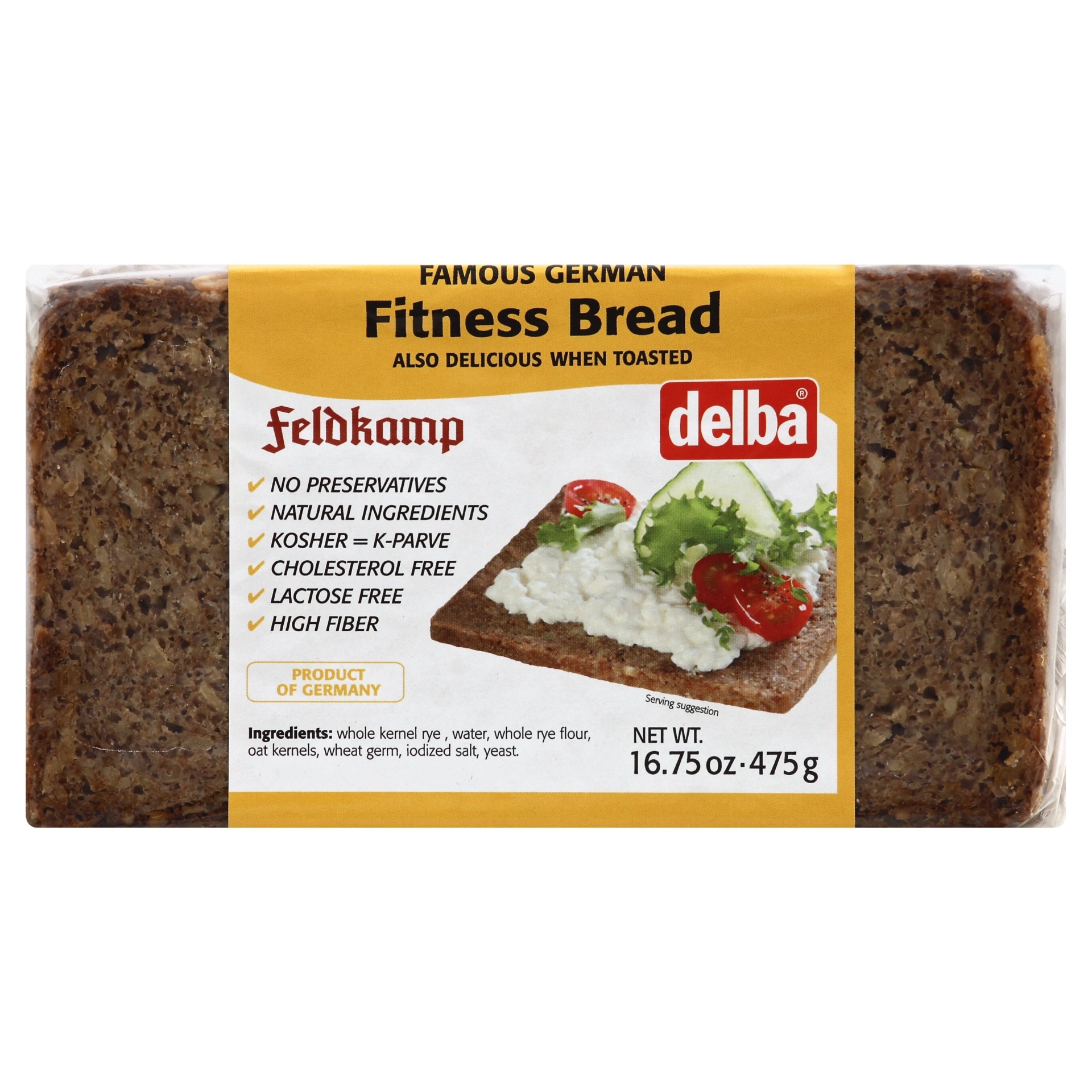 slide 1 of 5, Feldkamp Fitness Bread, 16.75 oz