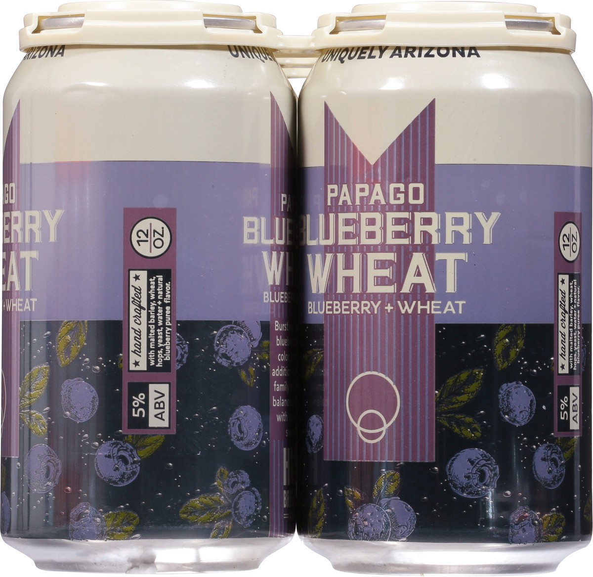 slide 11 of 11, Papago Blueberry Wheat Beer 6 - 12 oz Cans, 6 ct