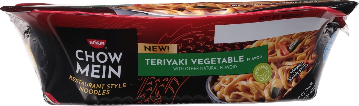 slide 3 of 12, Nissin Chow Mein Restaurant Style Teriyaki Vegetable Flavor Chow Mein Noodles 4 oz, 4 oz