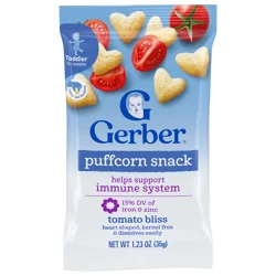 Gerber Infant Snacks, Tomato Bliss Puffcorn, 1.23 oz